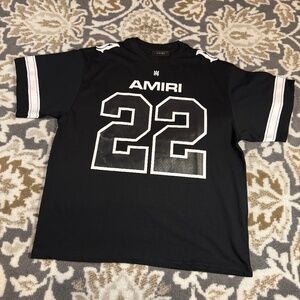 Amiri 22 Jersey Black & White T-Shirt Men’s Size Large